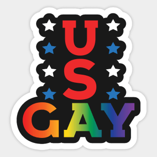 US Gay American LGBT Pride Sticker